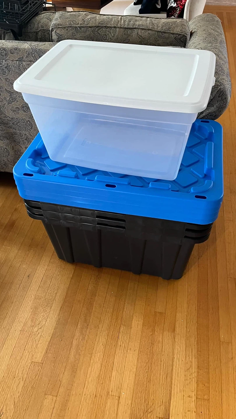Storage Totes with Lids