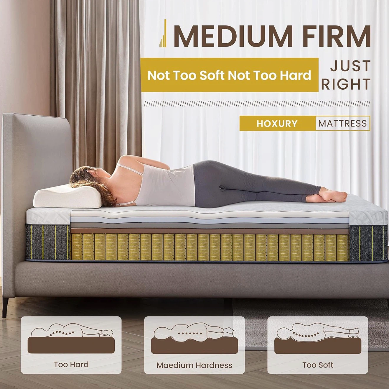 Hoxury Medium Firm Mattress