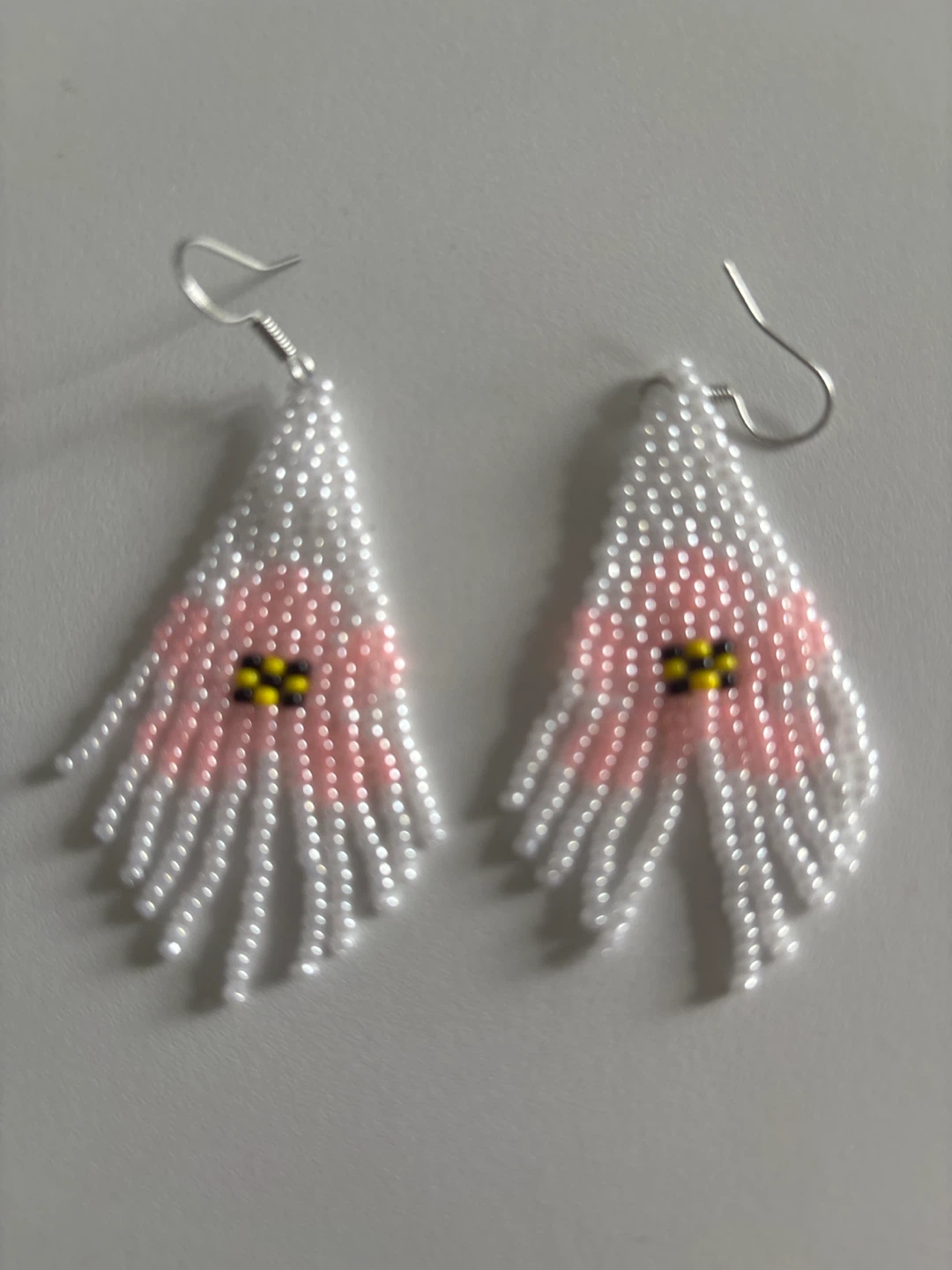 Beaded Flower Fringe Earrings - photo 2