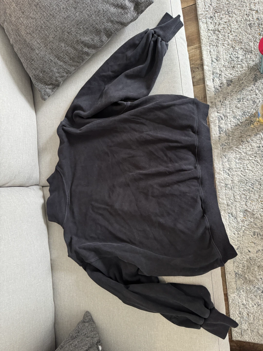 POPFLEX Black Mock Neck Sweatshirt size L/XL - photo 4