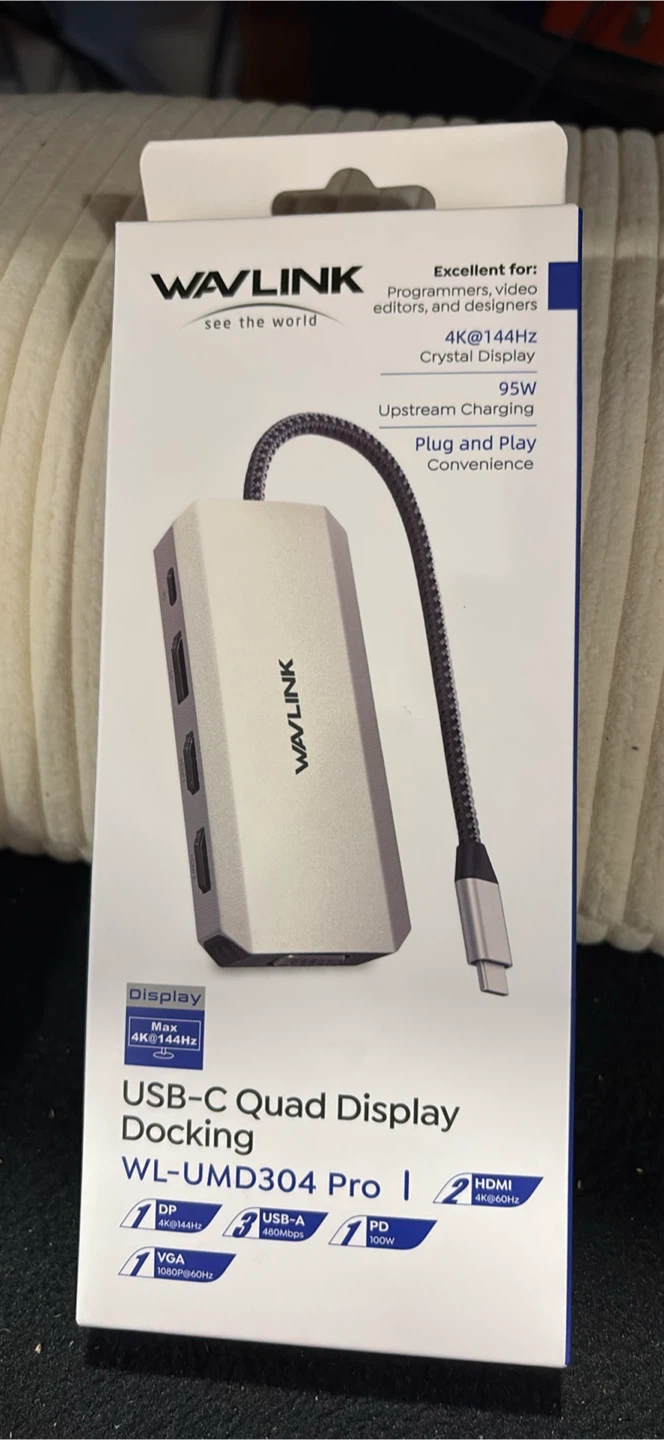Wavlink USB-C Quad Display Docking Station WL-UMD304 Pro