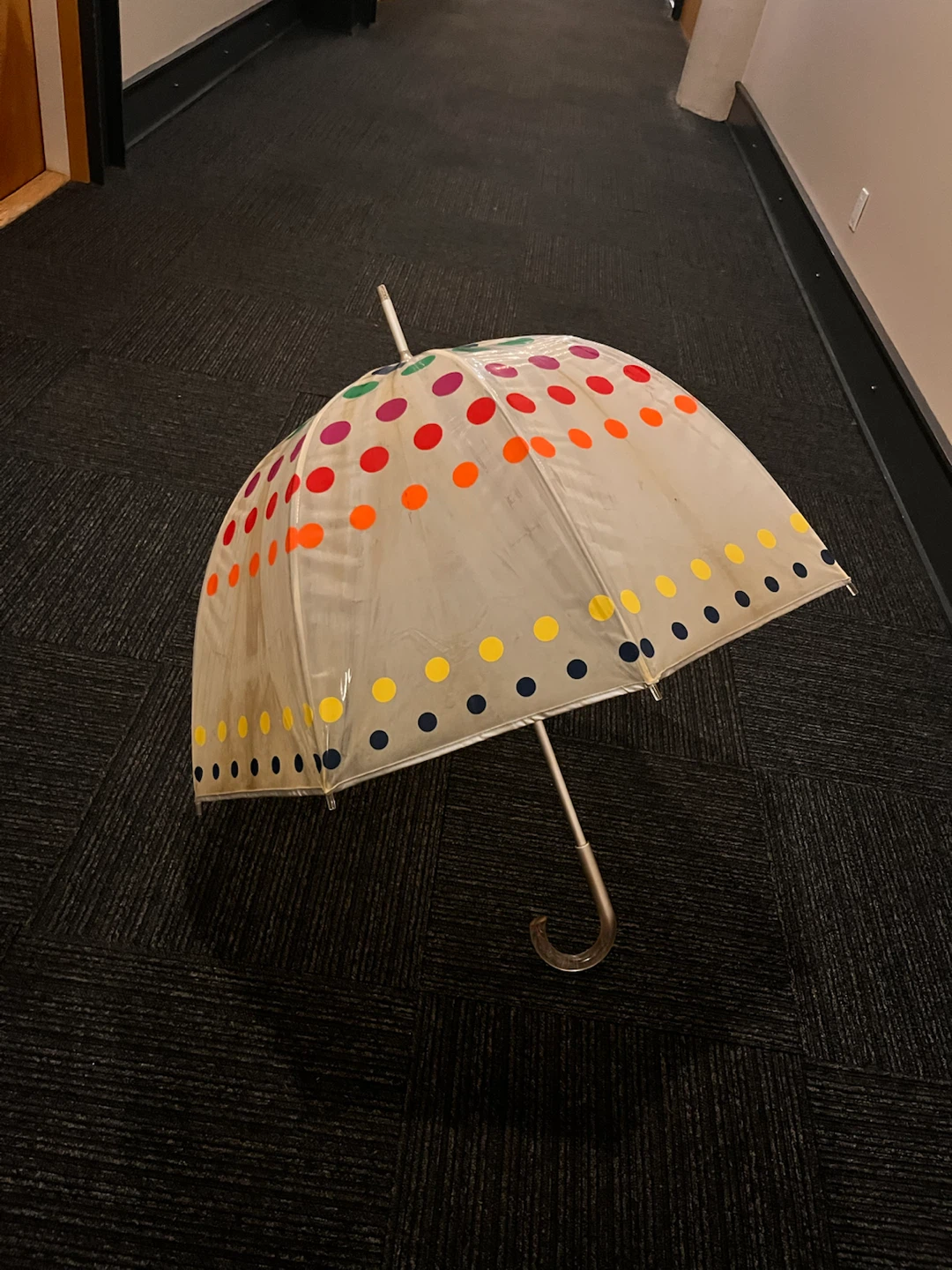 Clear Polka Dot Umbrella