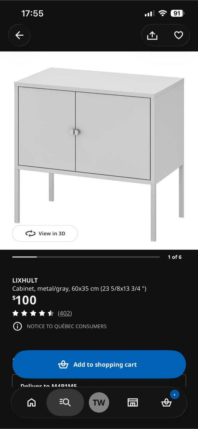 IKEA lixhult metal cabinets