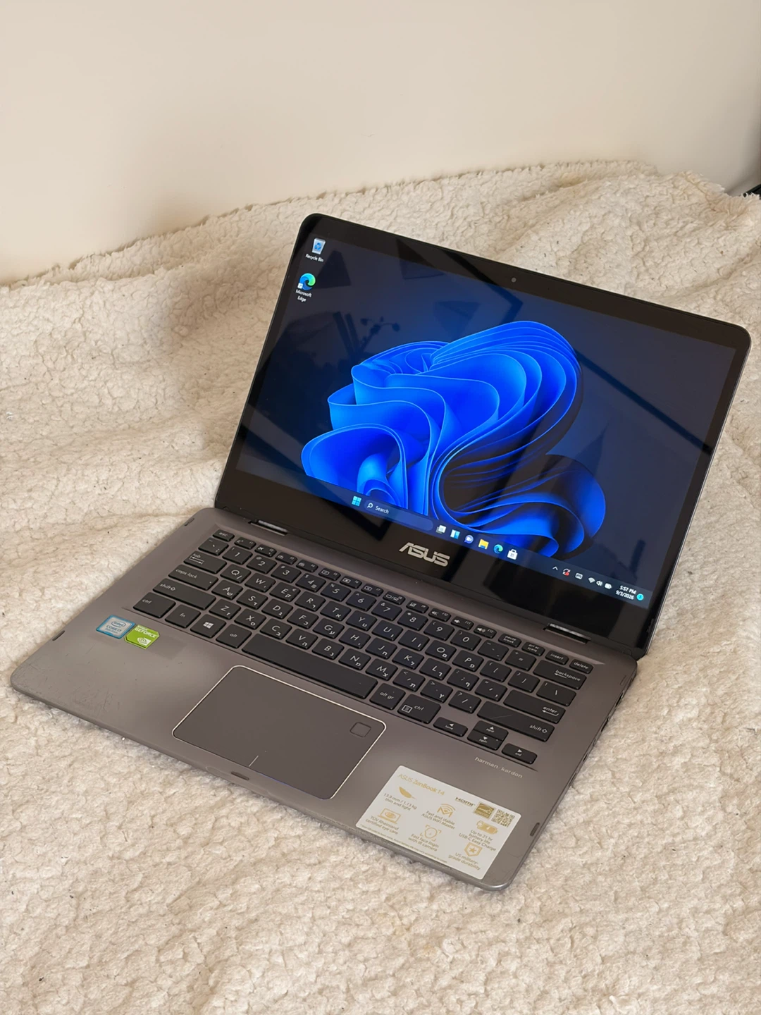ASUS Zenbook 14-UX461FN Flip — i7-8th / 16Gb / 500Gb / Nvidia