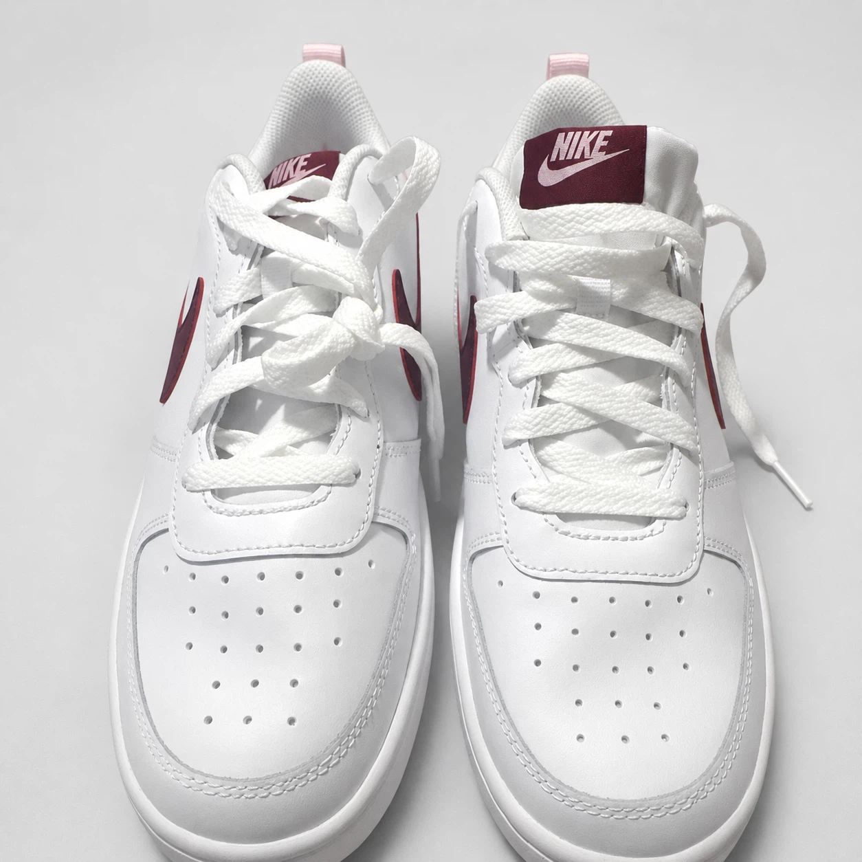 Nike Court Borough Low 2 GS White Beetroot 7Y New - photo 2