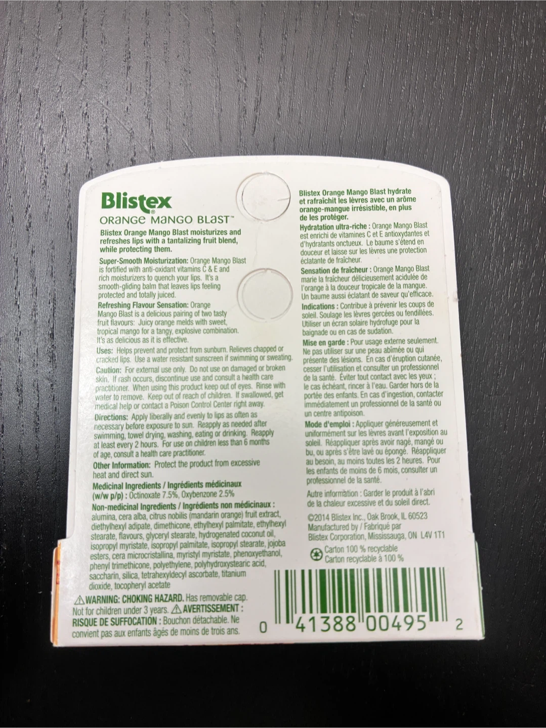 Blistex Orange Mango Blast Lip Balm SPF 15 - photo 3
