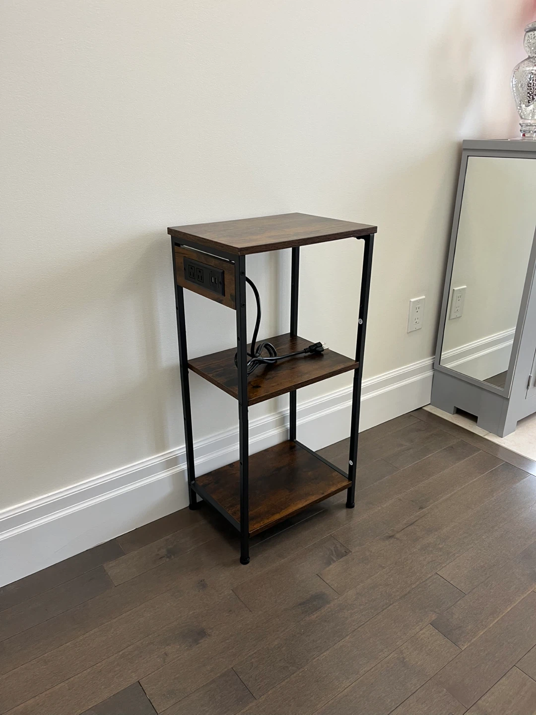 New Brown 3-Tier Table w/ Power