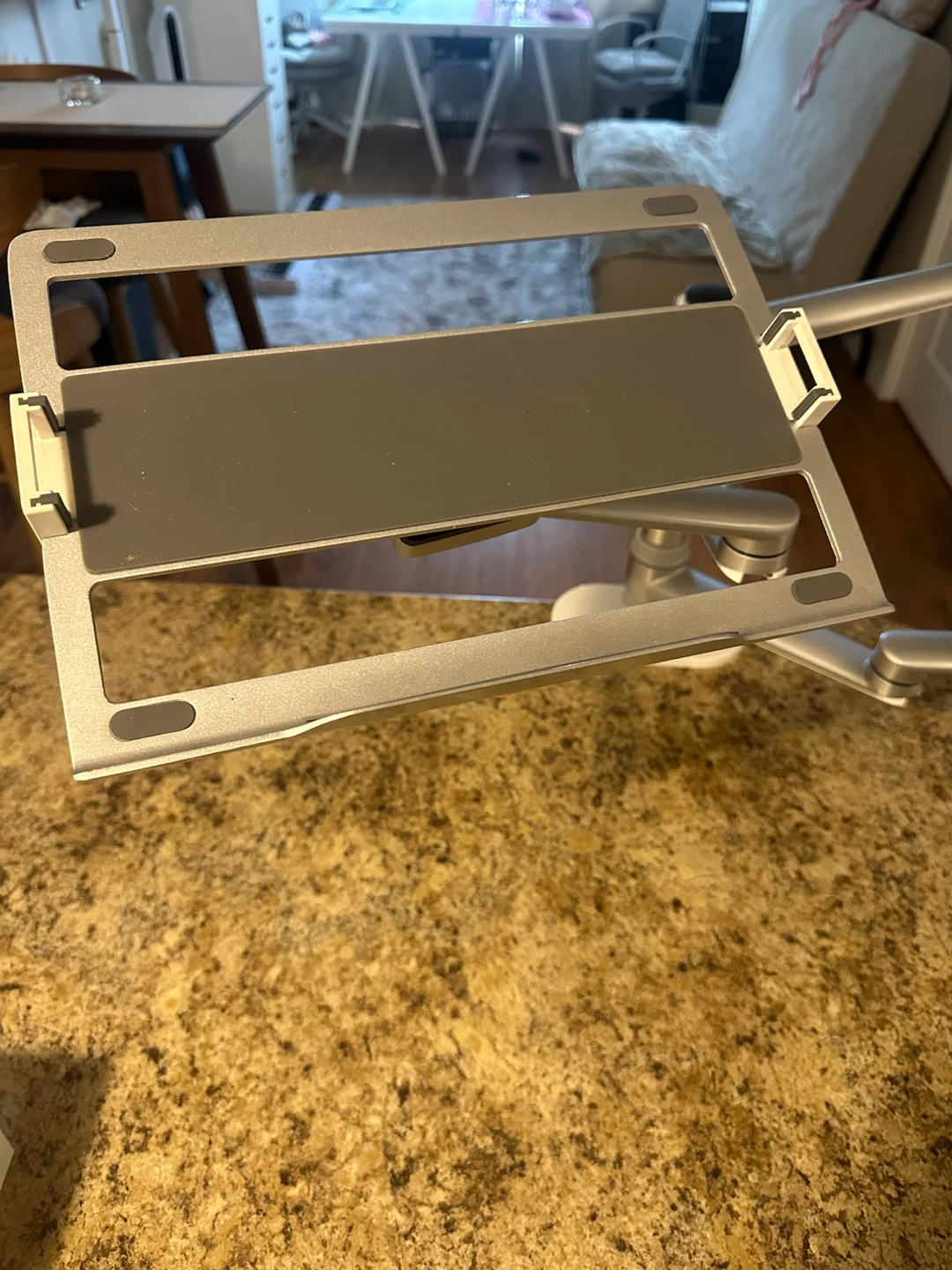 OL-30T Aluminum 3 in 1 Dual Arm 10-17 Inch Laptop Stand +14”Tab - photo 2
