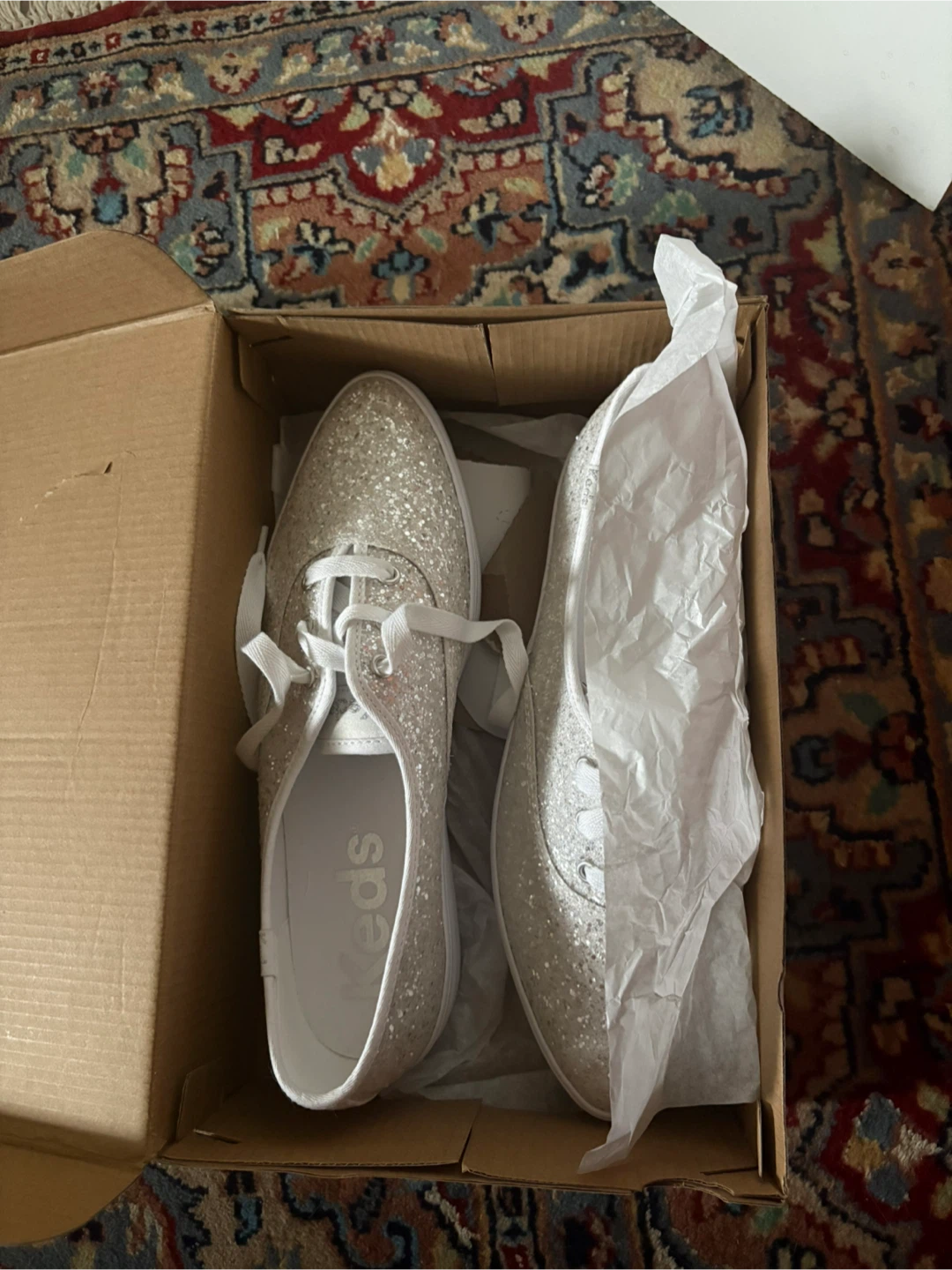 Keds Glitter Platform Sneakers