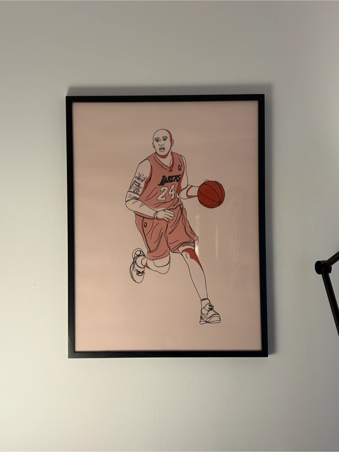 Framed Kobe Bryant print
