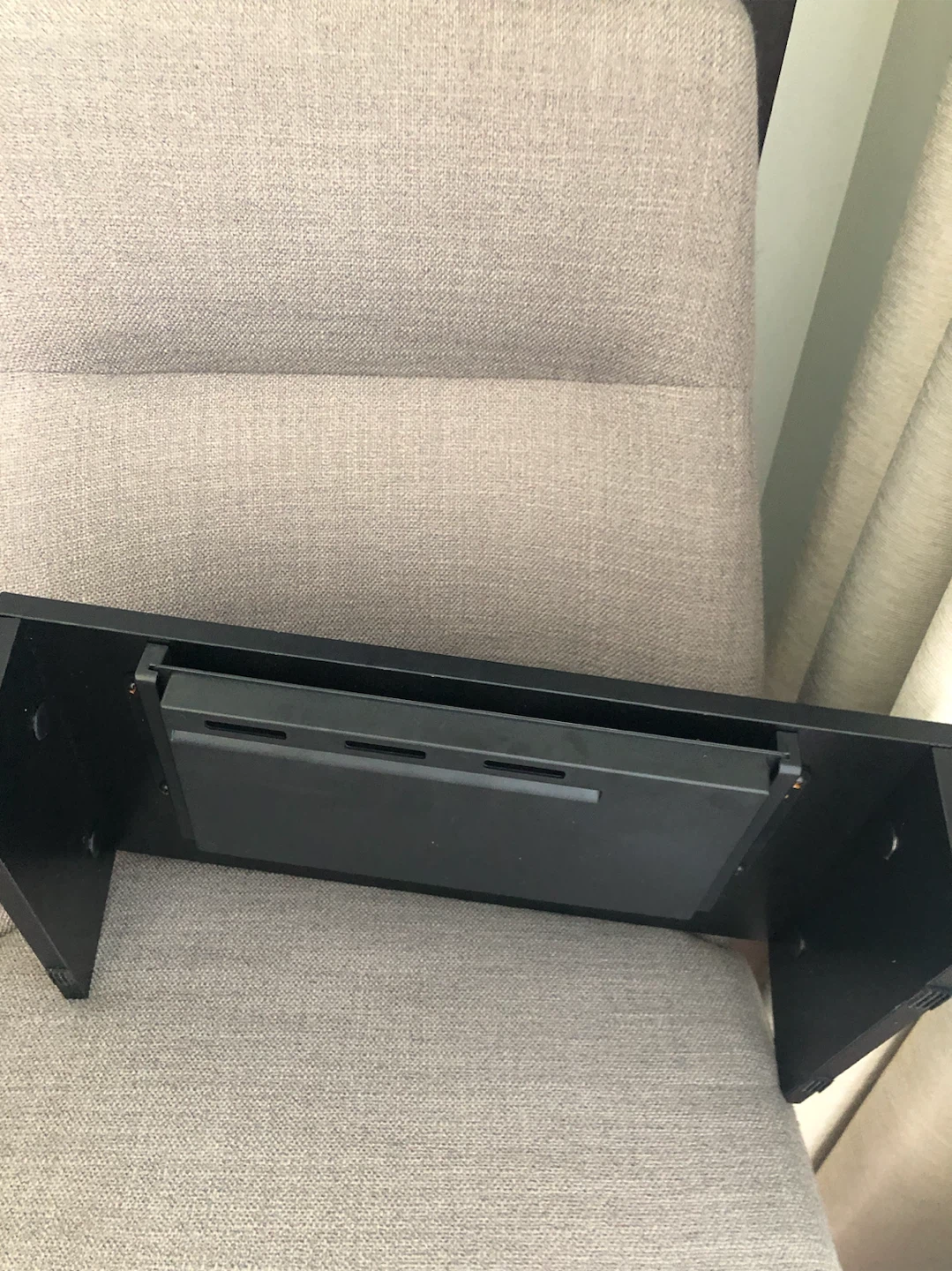 Black Monitor Stand with Drawer - photo 4