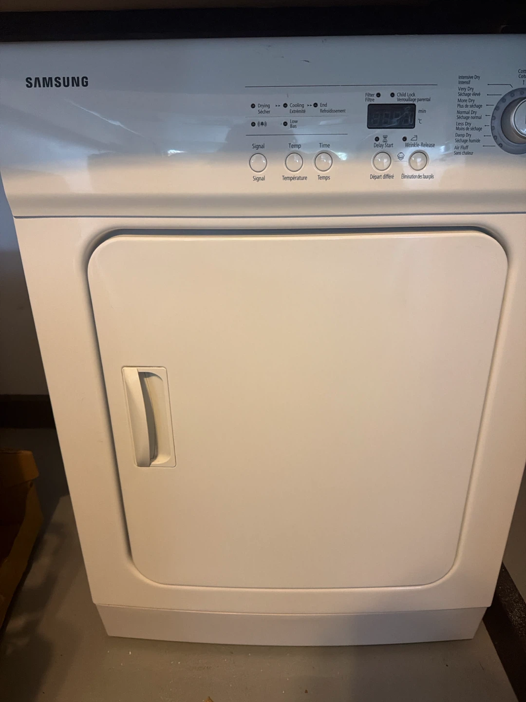 Samsung White Dryer
