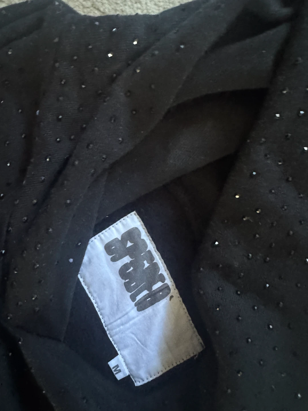 Spider Hoodie and Sweatpants Set Black Size M - photo 2