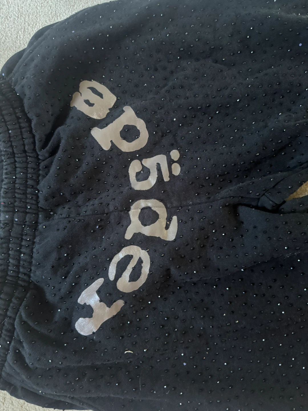 Spider Hoodie and Sweatpants Set Black Size M - photo 3