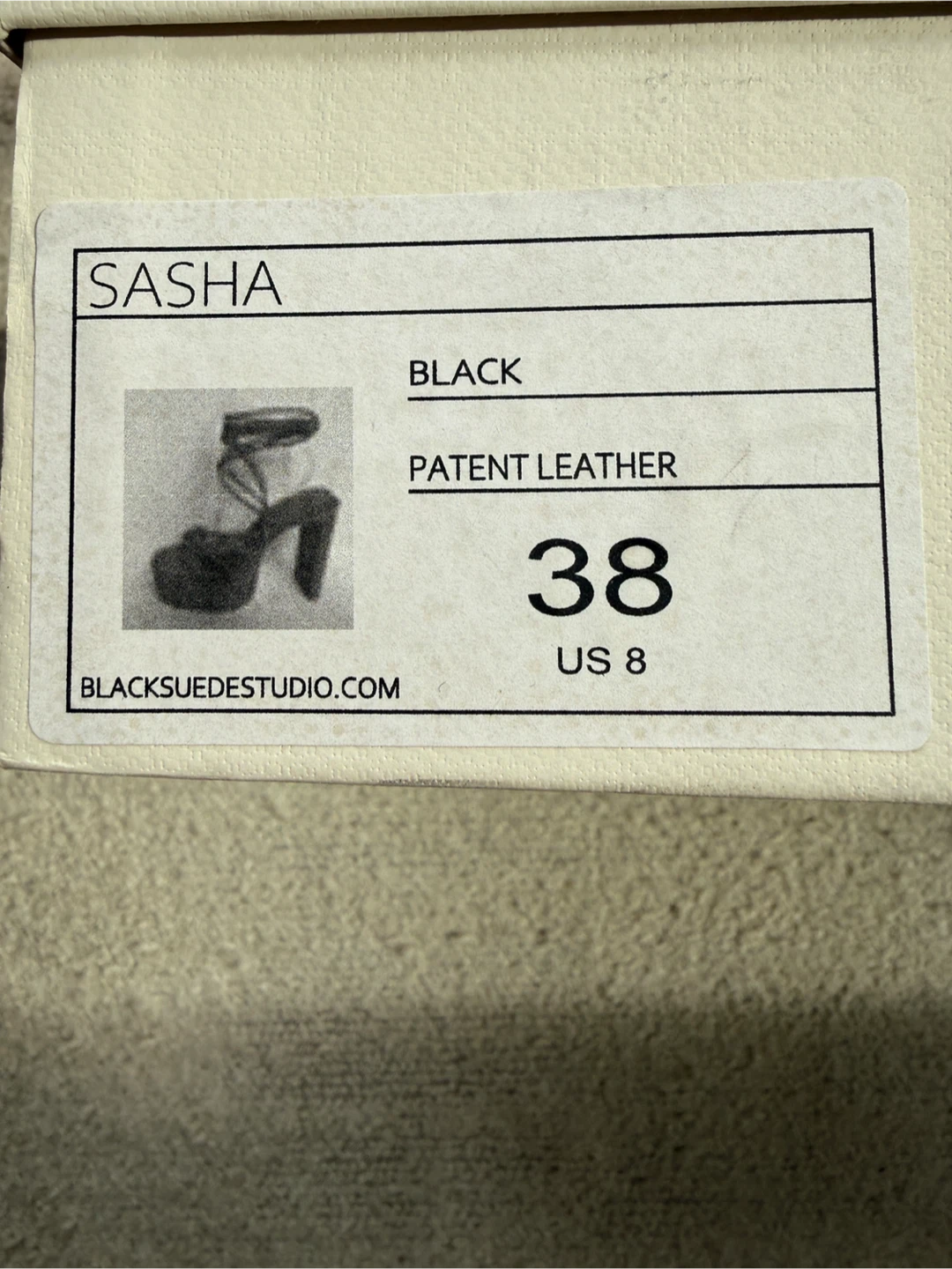 Black Suede Studio Sasha Heels Size 38 - photo 5