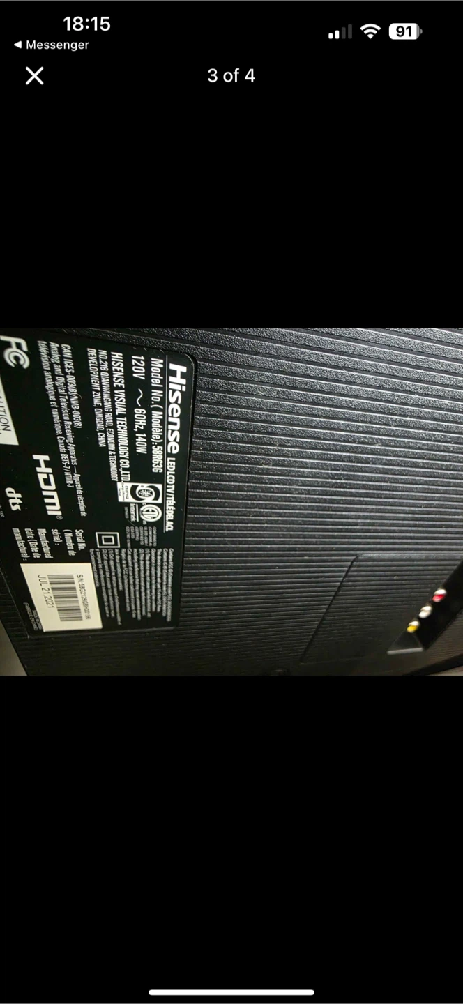 Hisense Roku TV 58 inch - photo 3