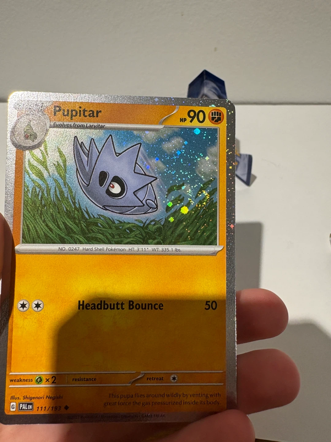 pokemon pupitar cosmo holo with swirl 🌀