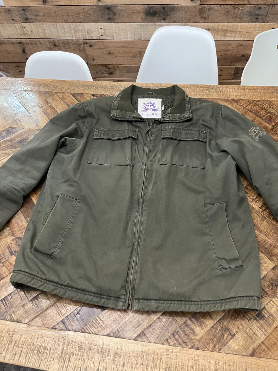 For Him U.K. London Jacket Olive Green