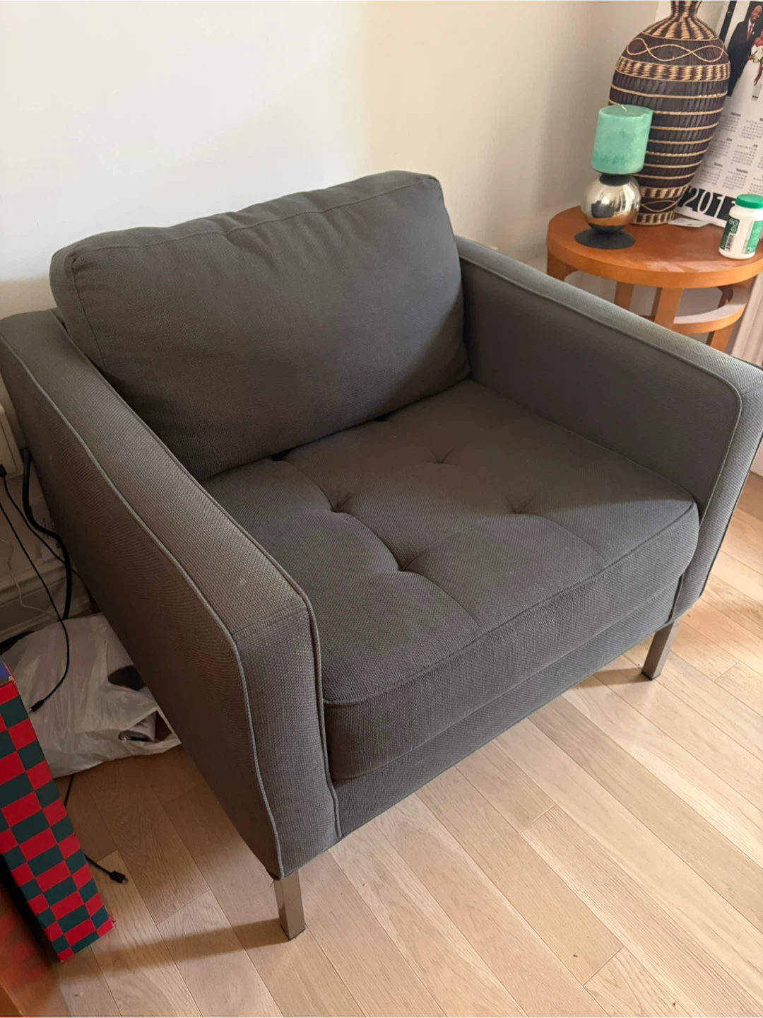 Grey Accent Chair