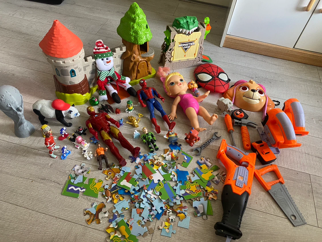 Assorted Kids Toys - Action Figures, Puzzles & More