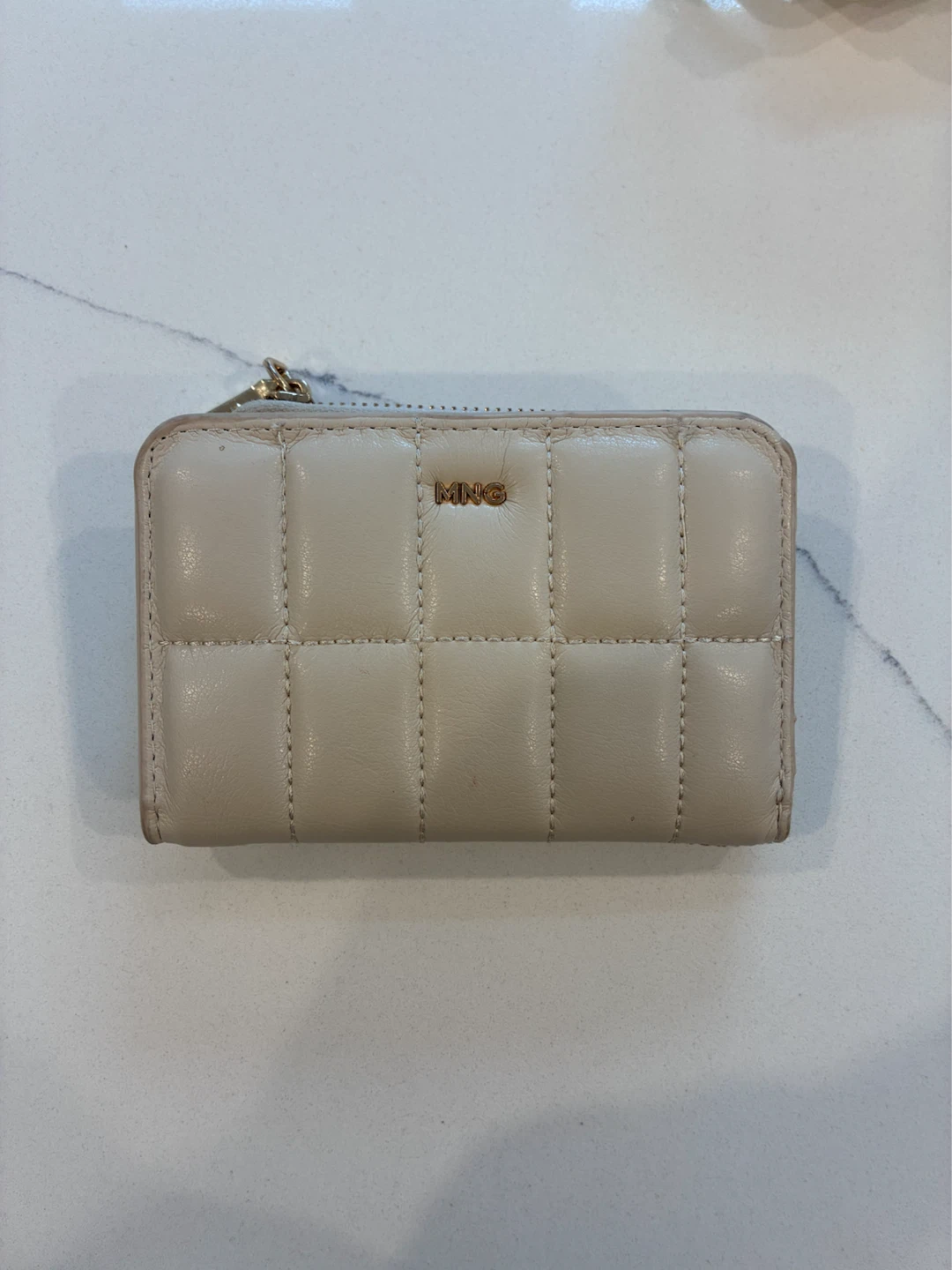 MANGO Small Beige Wallet