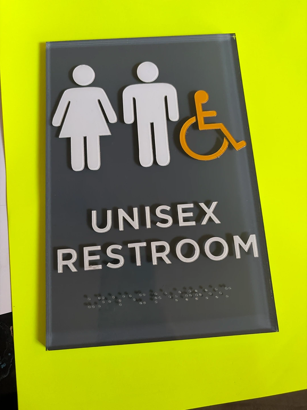 Unisex ADA Restroom Sign