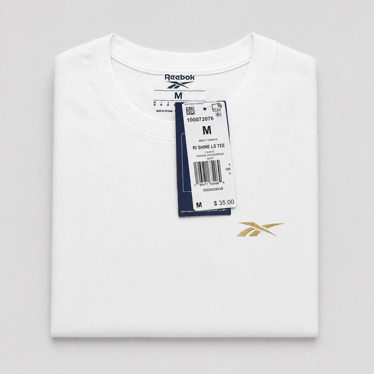 2 New Men’s T-Shirts Nike & Reebok Size M