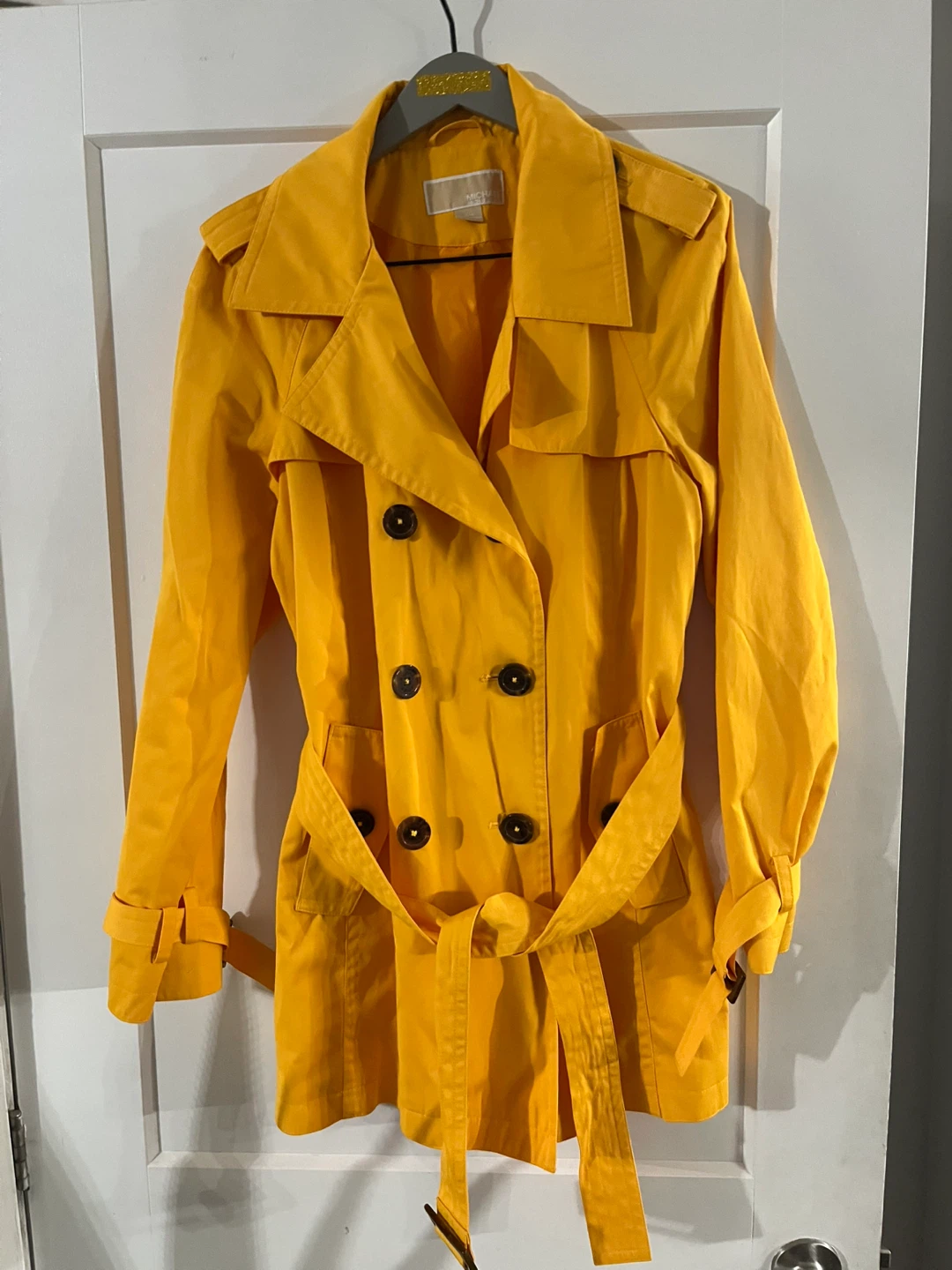 Michael Kors Yellow Trench Coat
