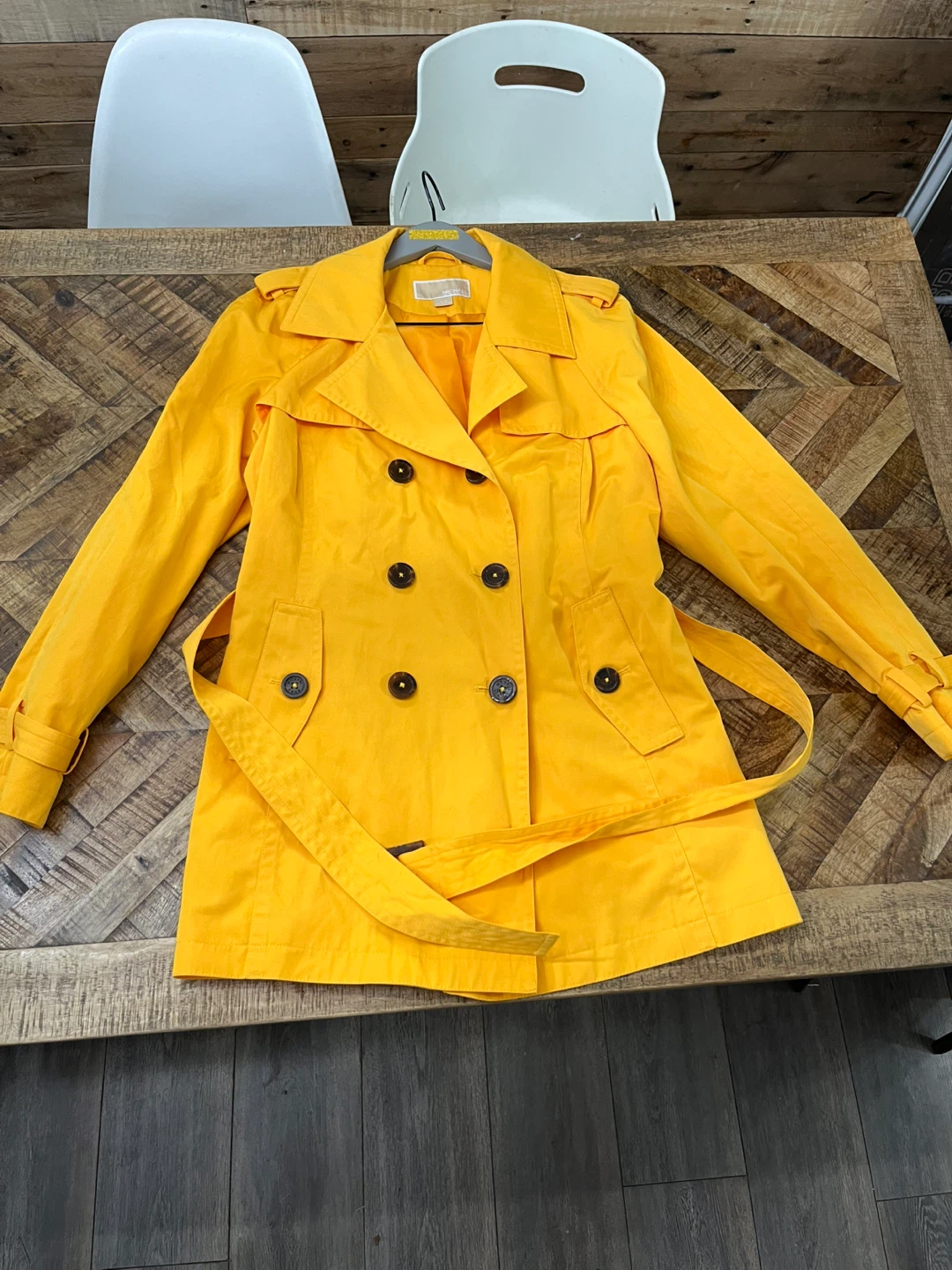 Michael Kors Yellow Trench Coat - photo 4