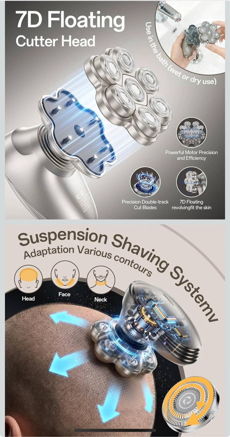 Wenzhou Hemel Electric Shaver HM-1698 7D - photo 4