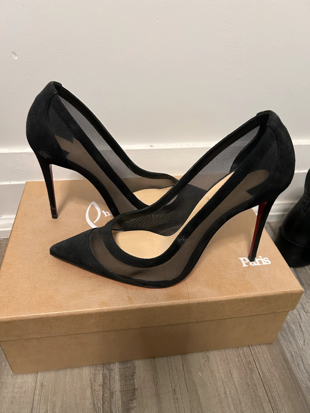Christian Louboutin Galativi 100 Black Pumps Size 36 - photo 2
