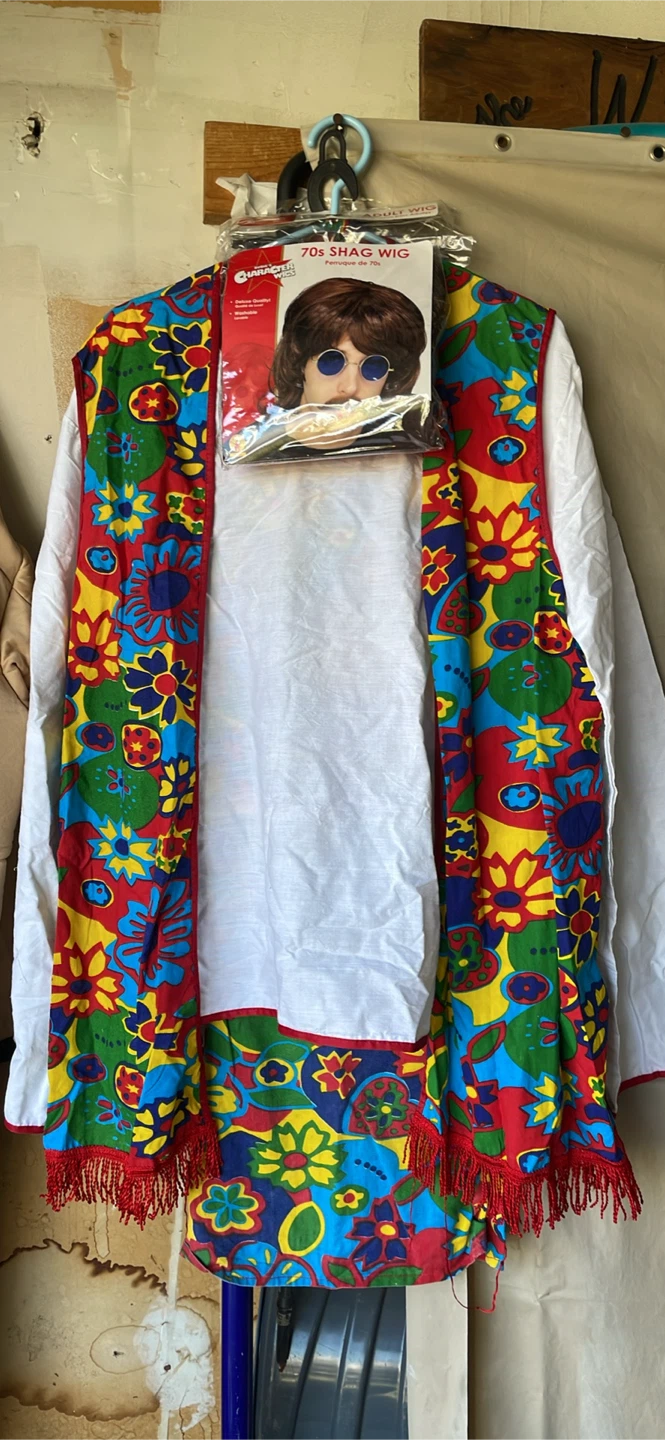 Hippie Costume Set & Wig