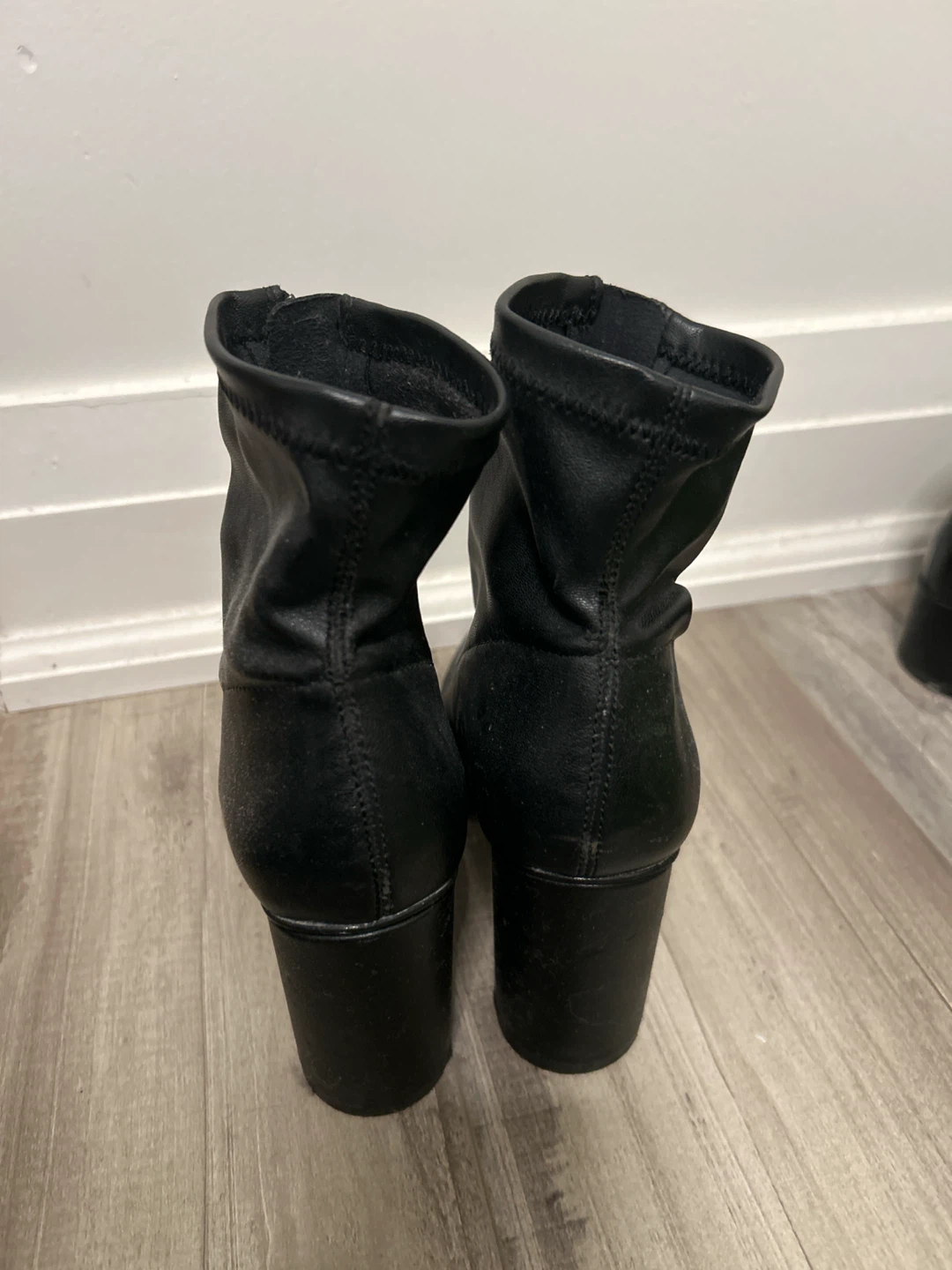Zara Black Front Zip Ankle Boots - photo 3
