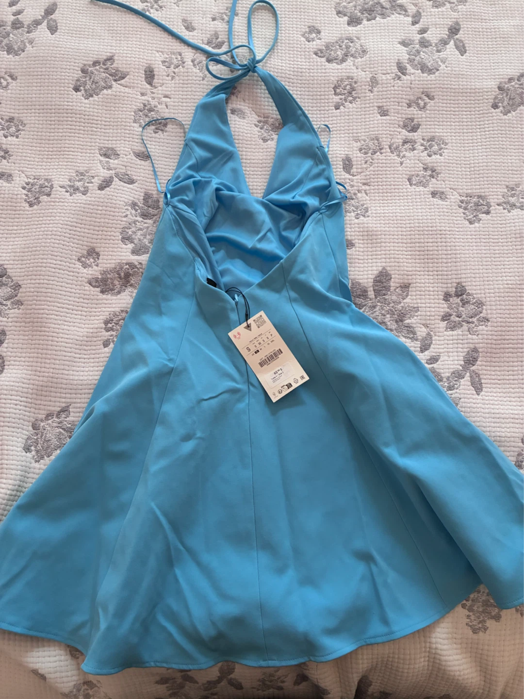 Zara Blue Halter Neck Dress - photo 3