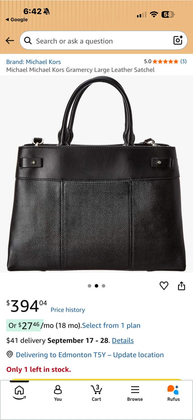 Michael Kors Gramercy Large Leather Satchel - photo 2