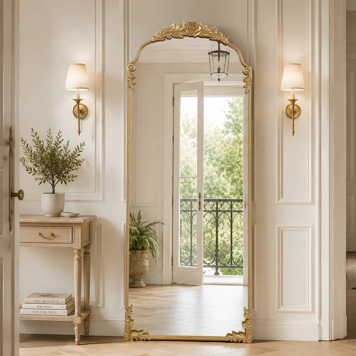 Brand new full size mirror Gold- 75" x 30"