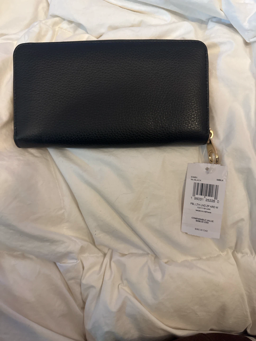 Coach Long Zip Around Wallet - Black - photo 2