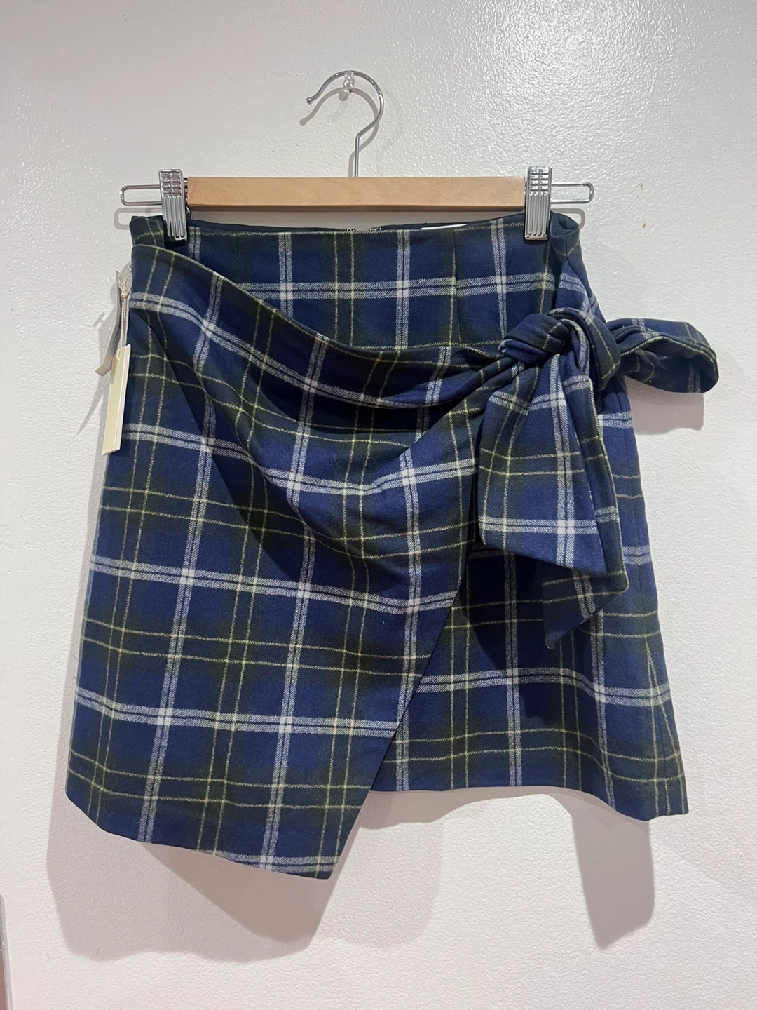 Women's Plaid Wrap Mini Skirt