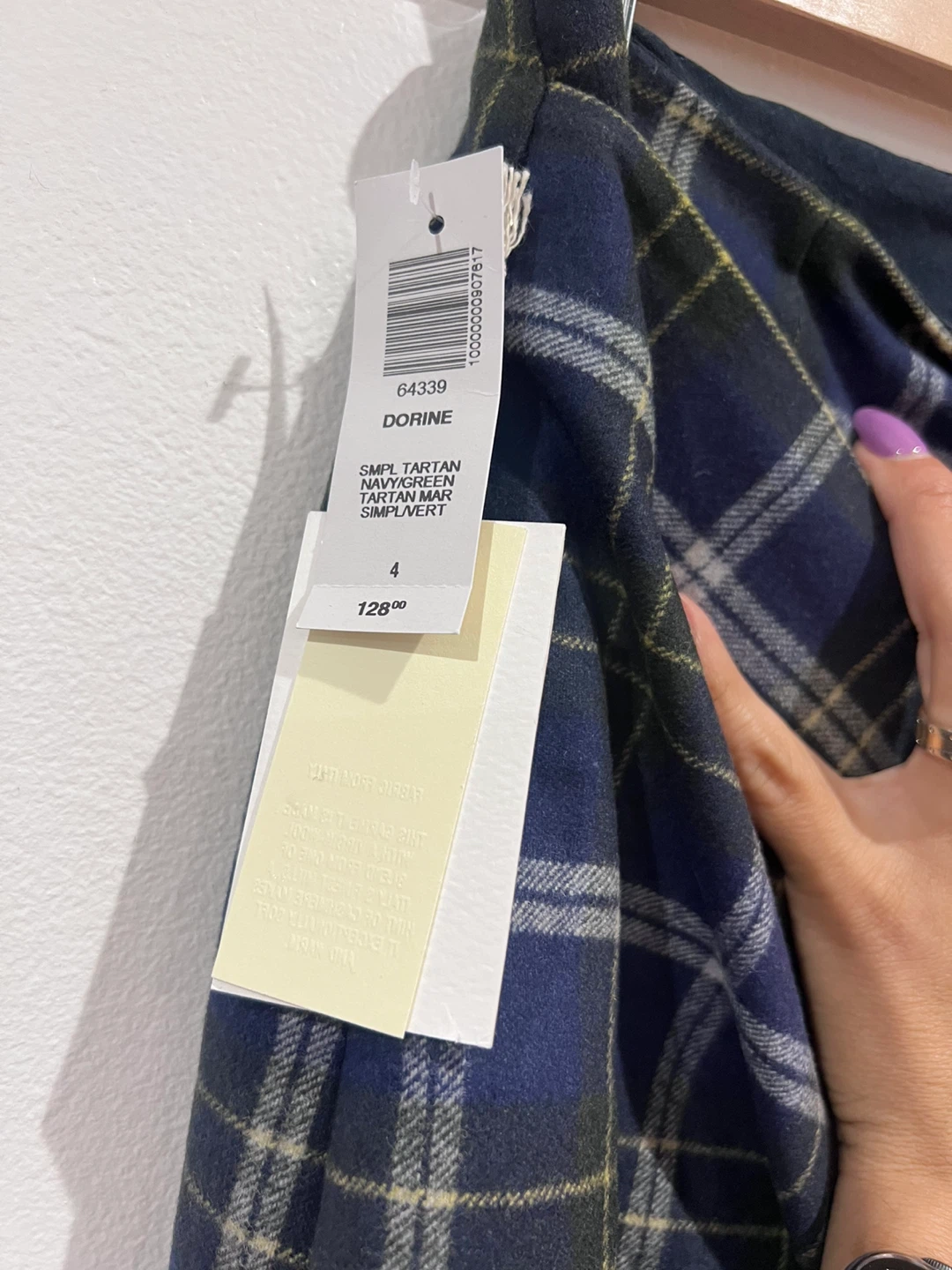 Women's Plaid Wrap Mini Skirt - photo 4