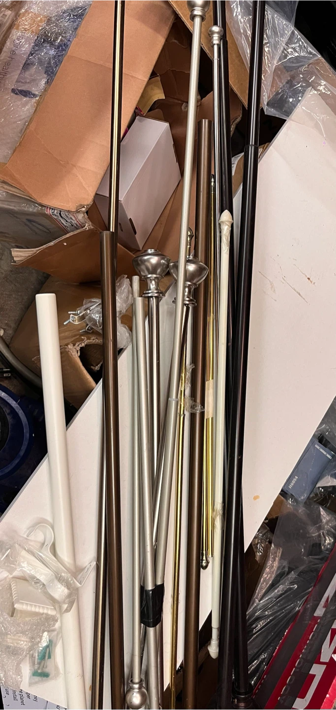 Assorted Metal Curtain Rods