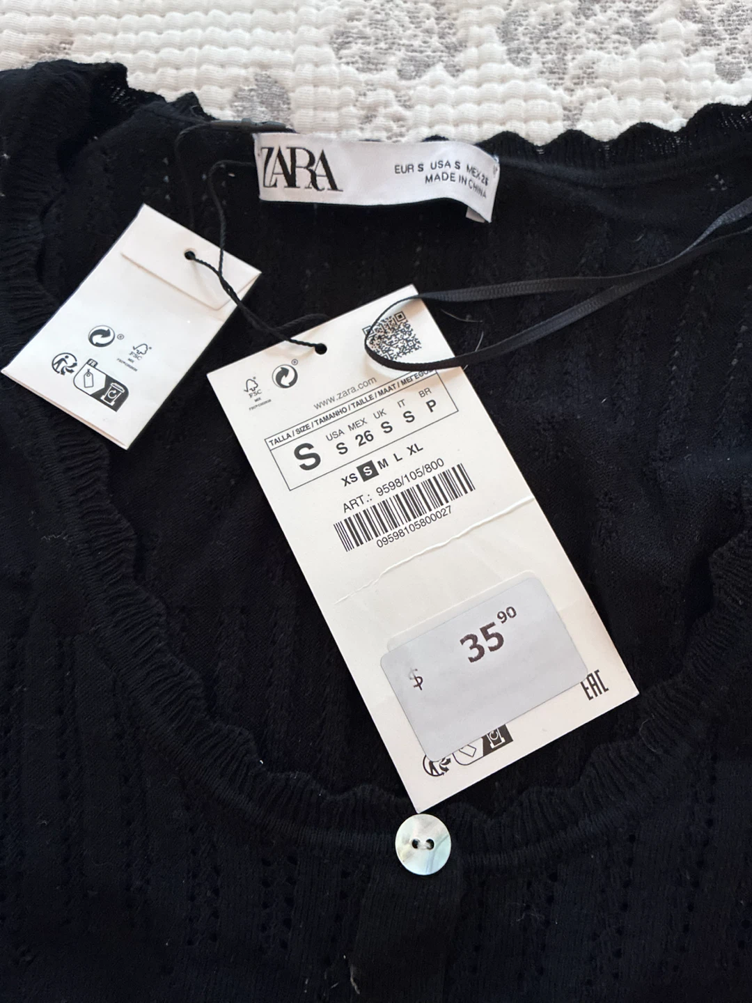 New Zara Black Knit Top - photo 2