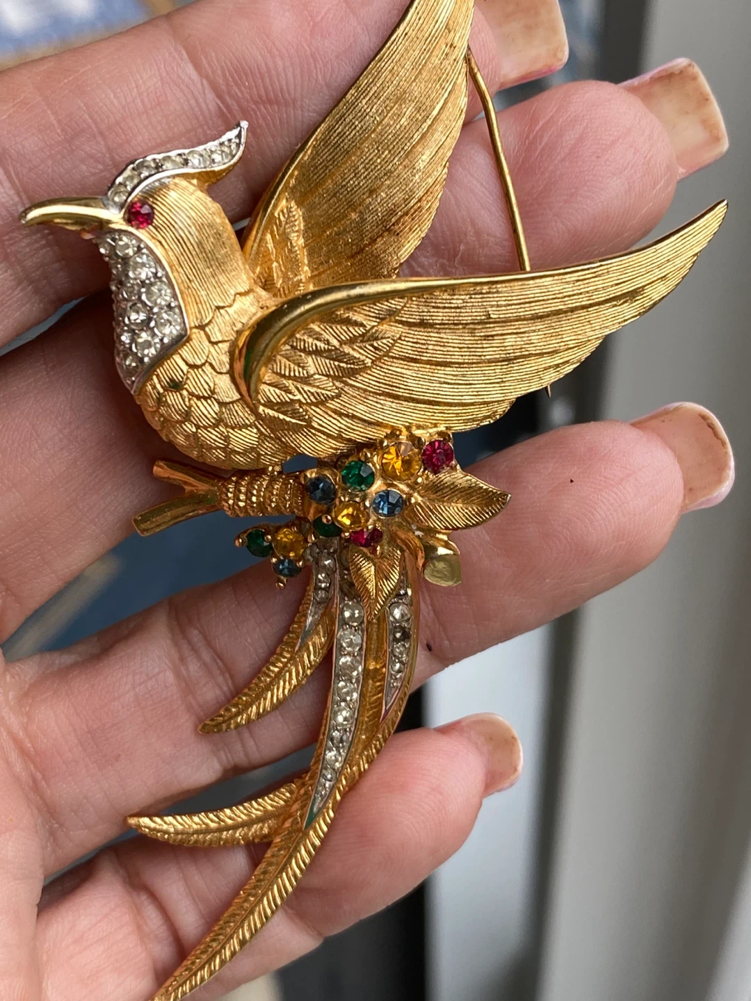 Boucher vintage Bird of Paradise as is