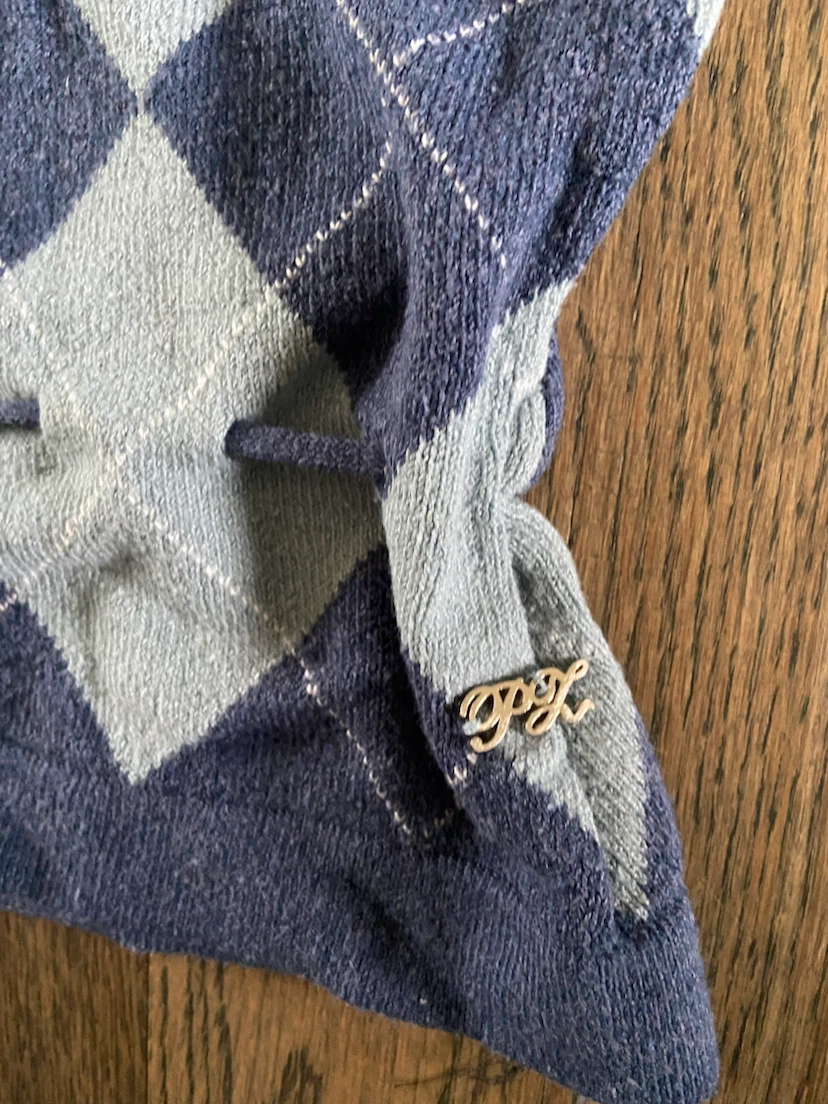 Unique Vintage Y2K Point Zero Argyle Hoodie S - photo 2