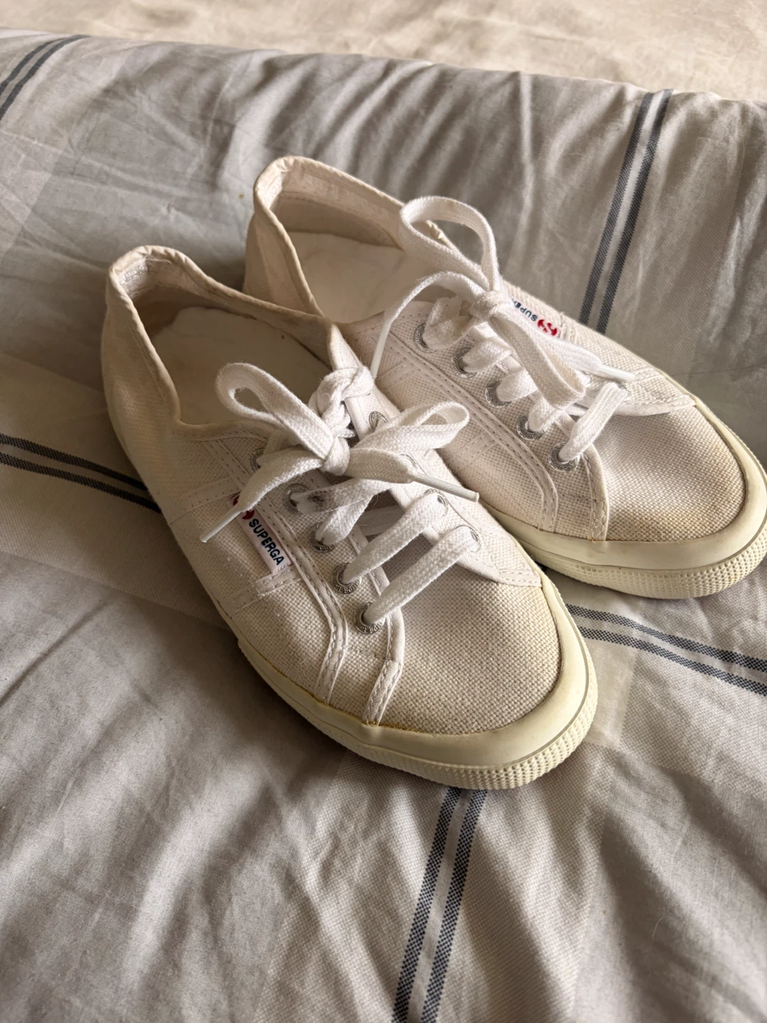 Superga 2750 Cotu Classic Canvas Shoes White Size 6