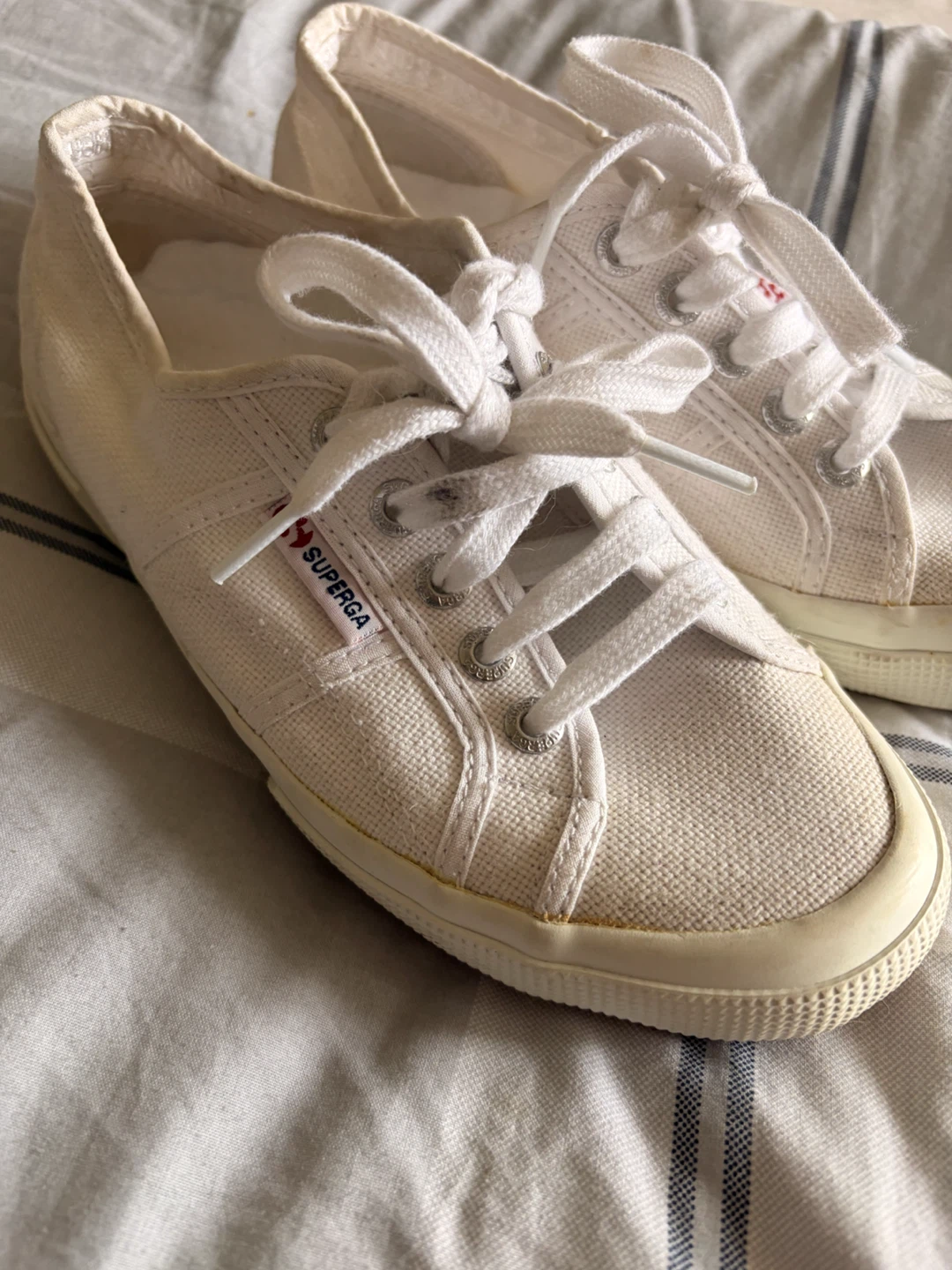 Superga 2750 Cotu Classic Canvas Shoes White Size 6 - photo 2