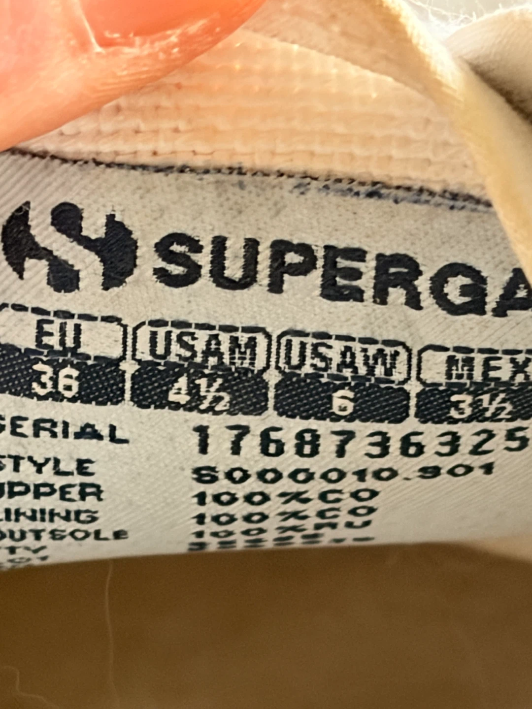 Superga 2750 Cotu Classic Canvas Shoes White Size 6 - photo 5