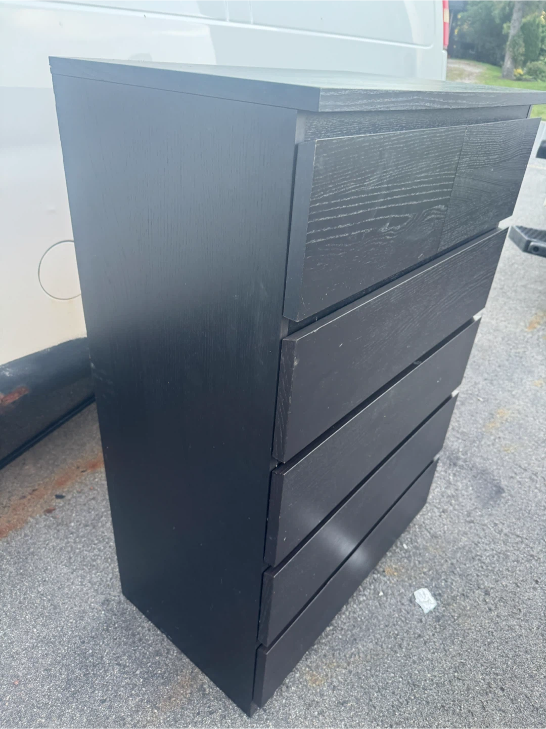 Ikea Black 5-Drawer Dresser