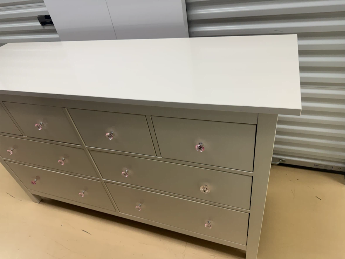 Ikea white Dresser with Crystal Knobs - photo 2