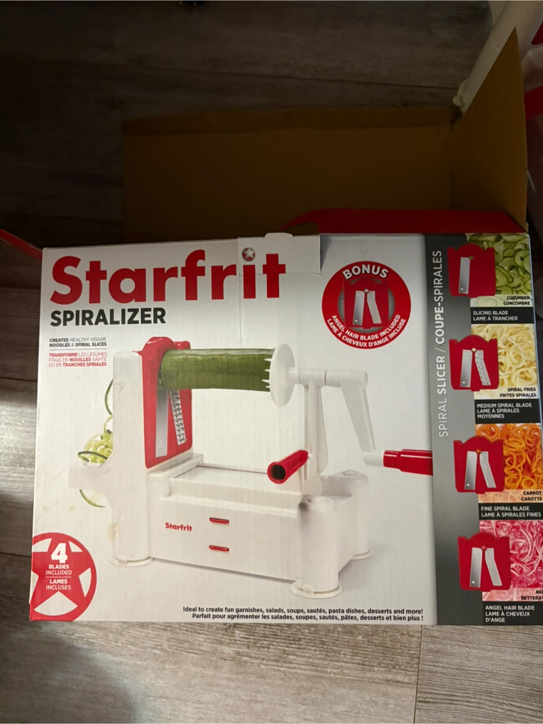 Starfrit Spiralizer with 4 Blades - photo 2