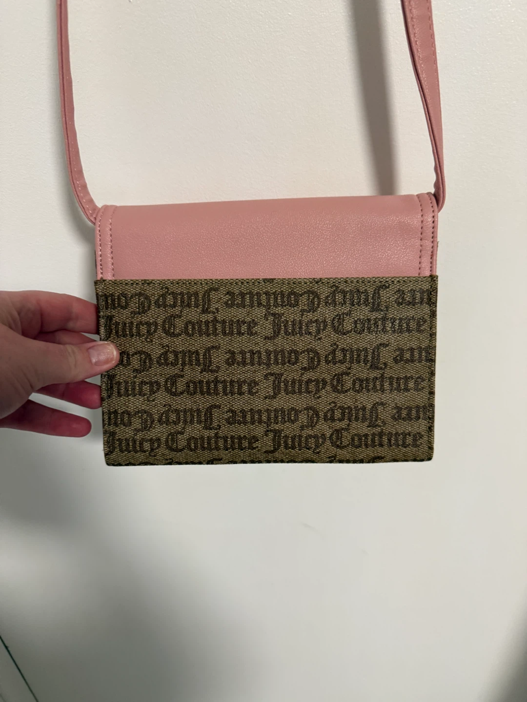 Juicy Couture Pink & Brown Logo Crossbody Wallet - photo 3